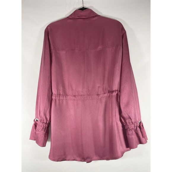 Rare Cinq a Sept Anthropologie Mathieu Twill Utility w/ Ribbons Jacket Size M - Picture 12 of 16